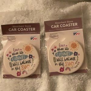 Even when it’s cloudy car coaster